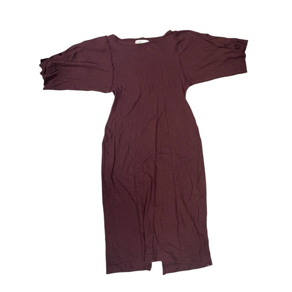 FREE PEOPLE FP Beach Skylar Maxi Dress Sz Small PLUM‎ PRUNE